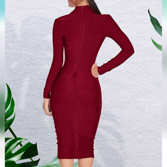 Royal Blue Bodycon Dress - Picture 2 of 4